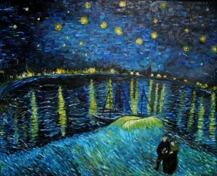 Gwiaździsta Noc - kopia obrazu van Gogh 'a
